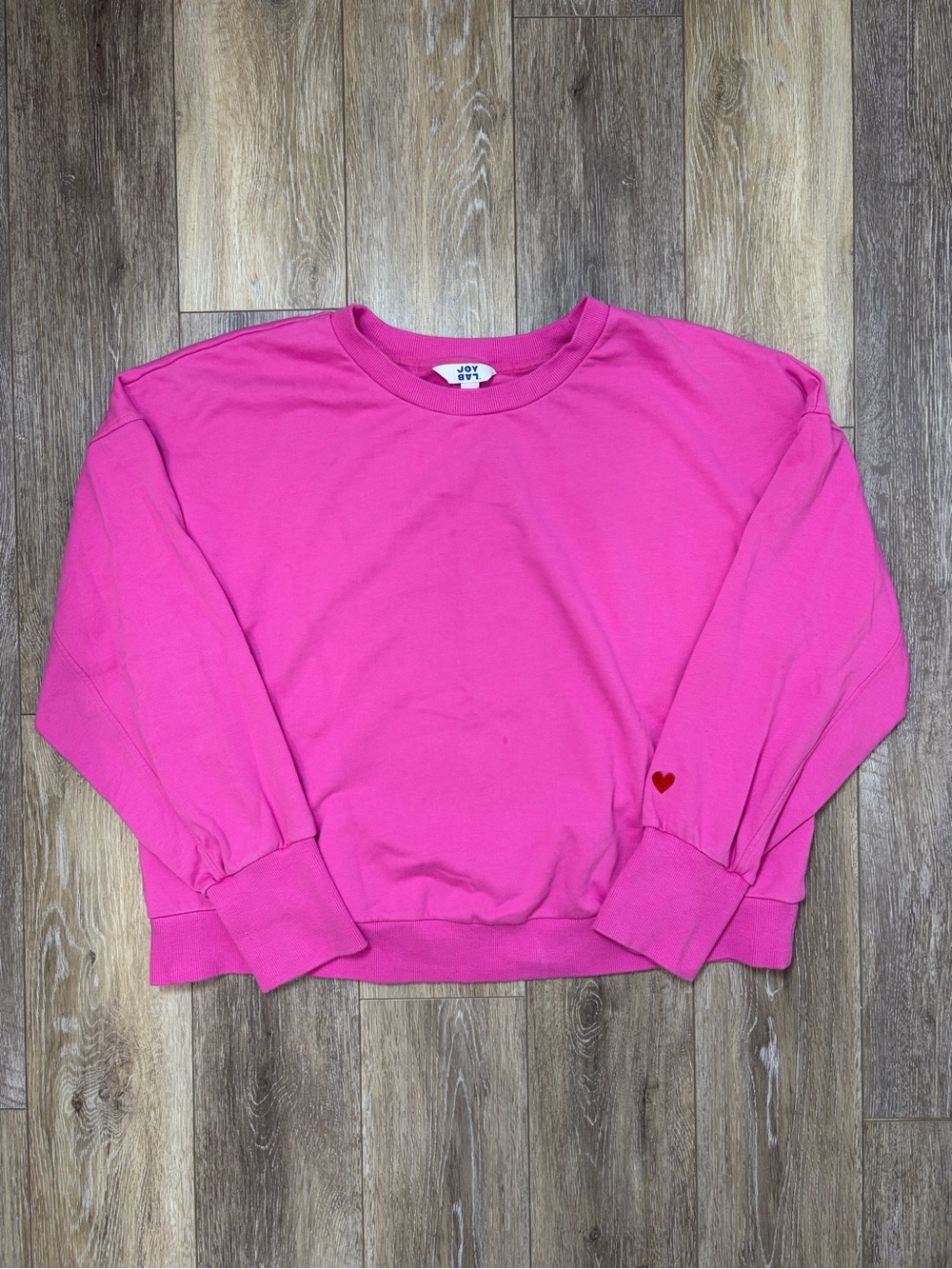 JoyLab Pink Crewneck Pullover Sweatshirt